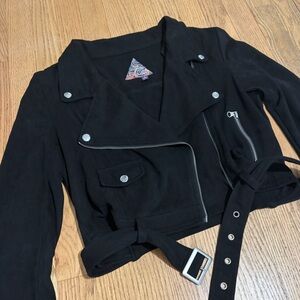 Black Women's Suede Jacket